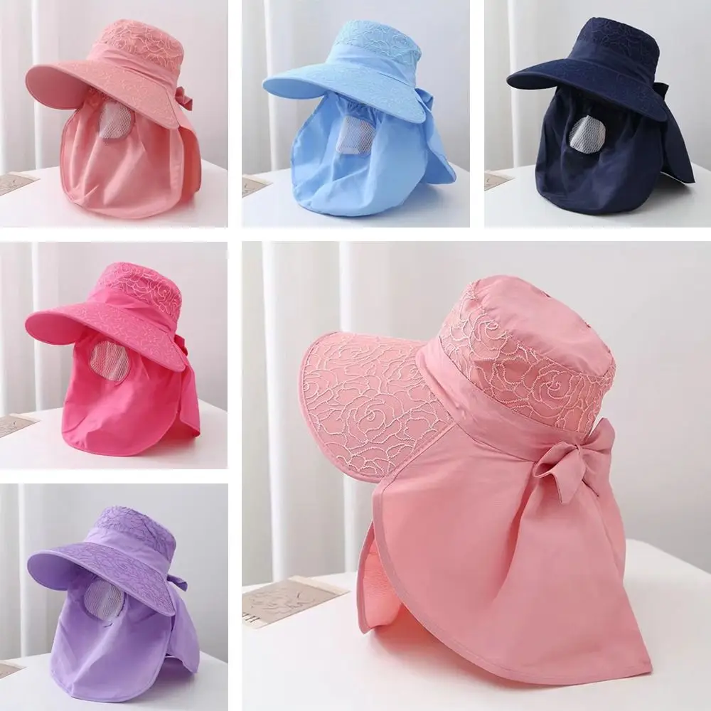 

Face And Neck Sun Hat Wide Brim Sunscreen cap Summer for Women