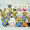 1:12 Furniture Simulation Forest Animals Baby Toy Fawn Koala Family Doll Dollhouse Character Collection Toys 4.5CM Birthday Set 2