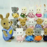 1:12 Furniture Simulation Forest Animals Baby Toy Fawn Koala Family Doll Dollhouse Character Collection Toys 4.5CM Birthday Set 2