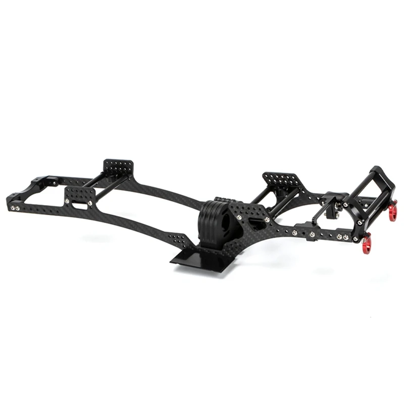 

LCG Carbon Fiber Chassis Kit Frame Rail Skid Plate Gearbox Bumper Set For Axial SCX10 1/10 RC Crawler Car DIY Upgrades