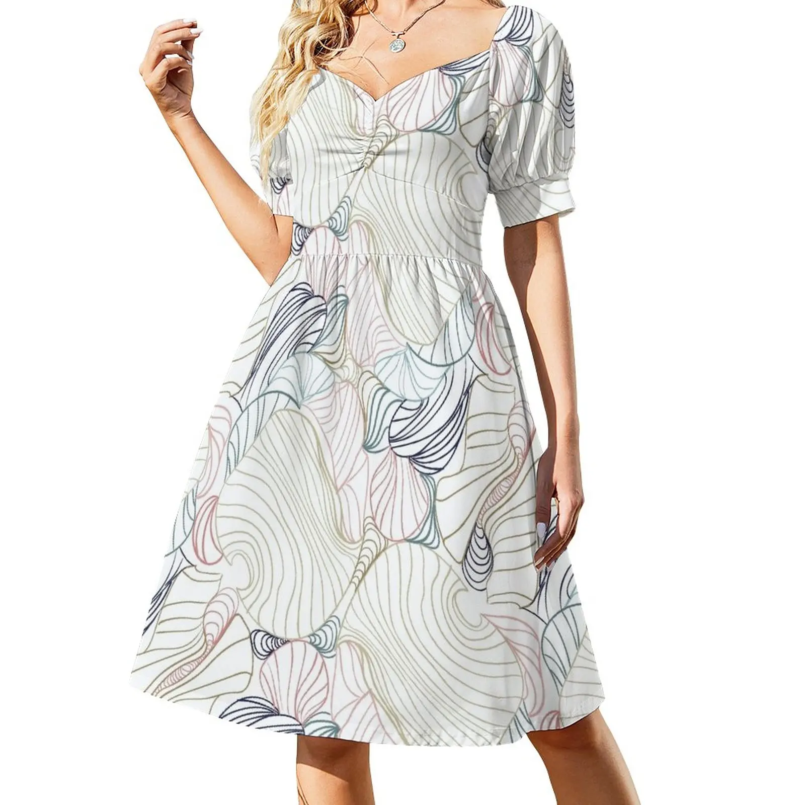 

Swizzle in White Sleeveless Dress Dance dresses Women's skirt