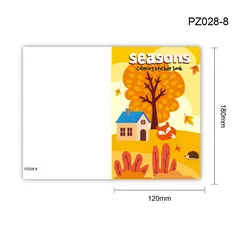 Kids Coloring Book: Creative Cartoon Doodles - Seasons