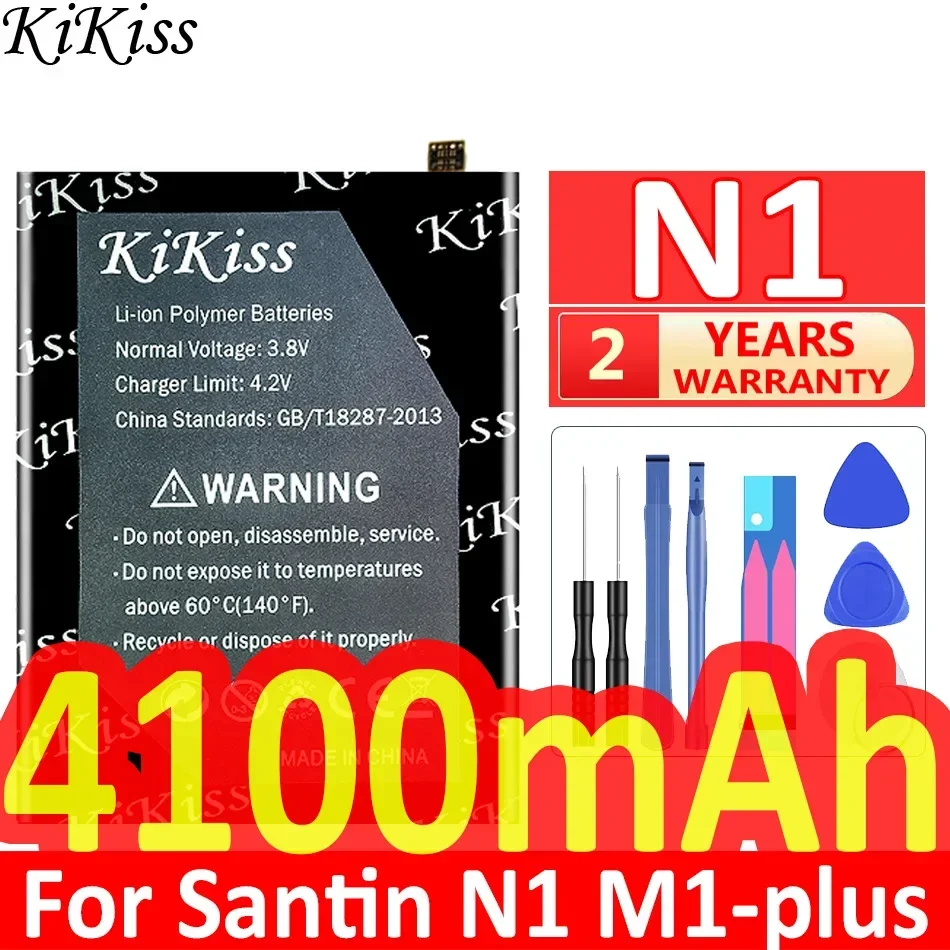 

Мощная батарея 4100mAh KiKiss N 1 для Santin N1 M1-plus