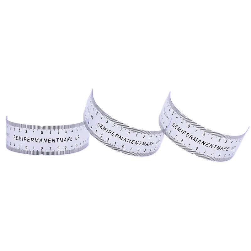 1Pc Makeup Tools Eyebrow Stencil Tool Eye Makeup Tools Reusable Semi Permanent Eyebrow Ruler Eye Brow Measure Tool Eyebrow Guide Ruler Microblading Calliper Stencil