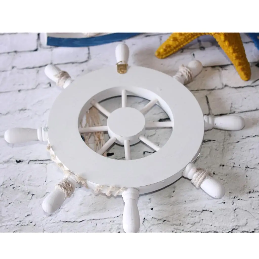 Magideal Nautical Beach Wooden Boat Ship Steering Wheel Home Wall Hanging Decor Magideal Nautical Beach Wooden Boat Ship Steering Wheel Home Wall Hanging Decor