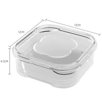 Boîte de rangement pour aliments frais avec couvercle, boîte de rangement pour réfrigérateur, viande, légumes, récipient scellé, gingembre, ail, boîtes sous-emballées, fournitures de cuisine 2