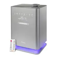 Top Fill Warm & Cool Mist Humidifier Remote Control 500 Sq. Ft UV Ionizing Aroma Tray Whisper Quiet Night Light Easy Clean 24hr 1