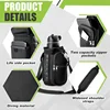 Magnetic Water Bottle Holder Gym Water Bottle Carrier Bag W/ Phone Pocket Handle Shoulder Strap 6 Built-in Magnets Water Bottle 5