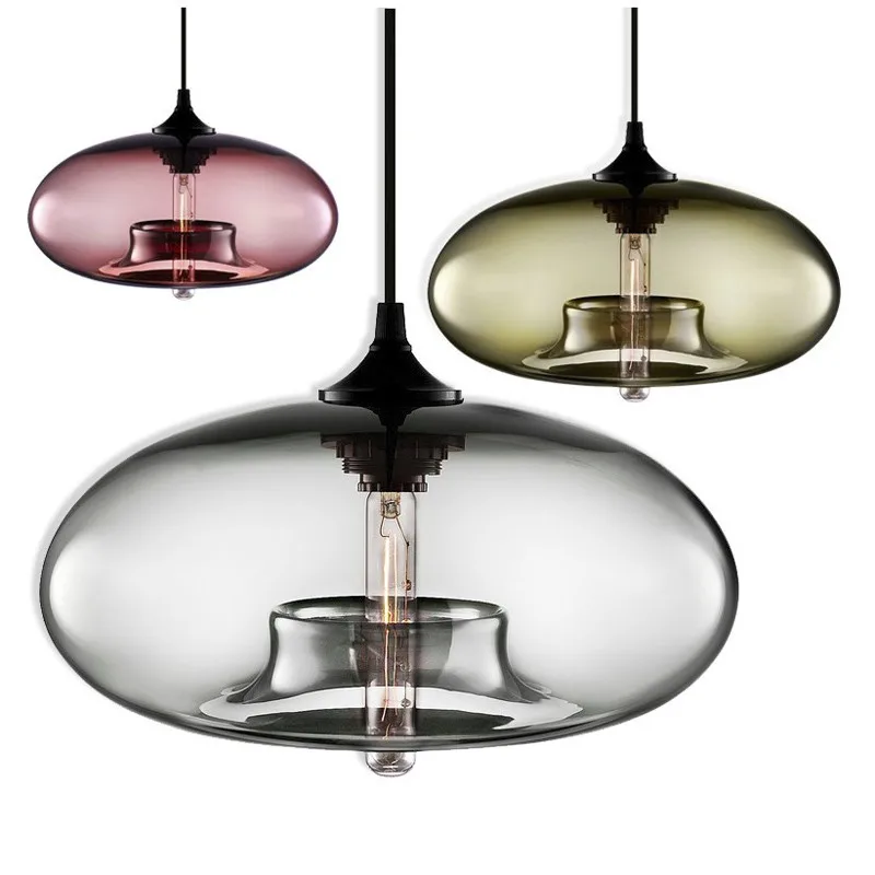 Color Glass Pendant Lamp Decor 