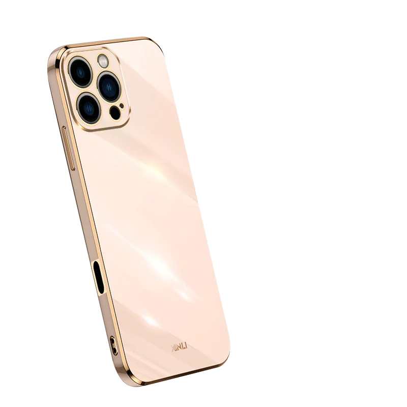 Luxury Square Plating Shockproof Soft TPU Silicone Case Cover