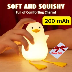 Charming Duck Touch - Control Rechargeable Night Light (As shown)