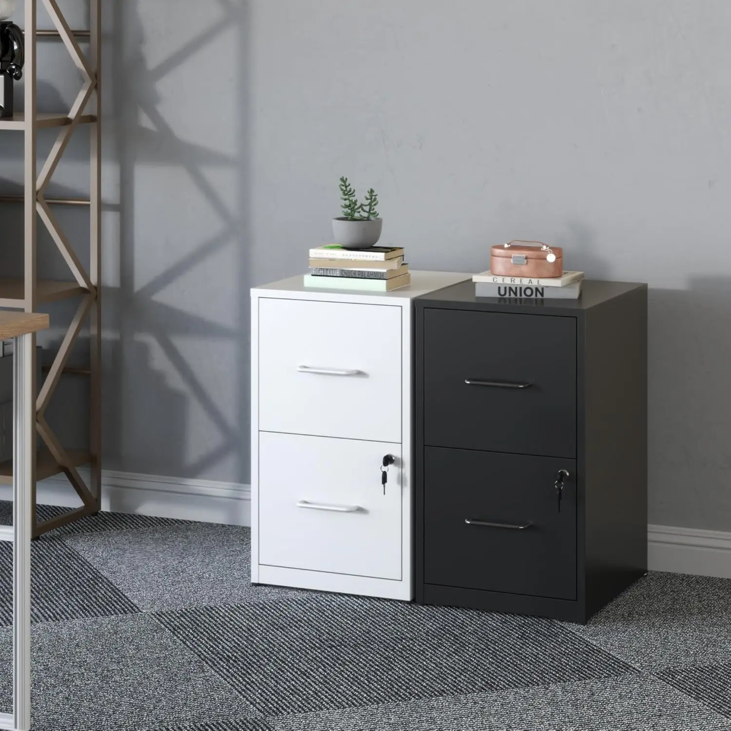 2-Drawer Locking File Cabinet 6