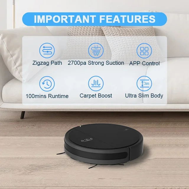 2021 new arrival Automatic Smart Robot Mop Floor Operation Sweep Dust Cleaning Machine Appliances Vacuum Cleaner Robot 5