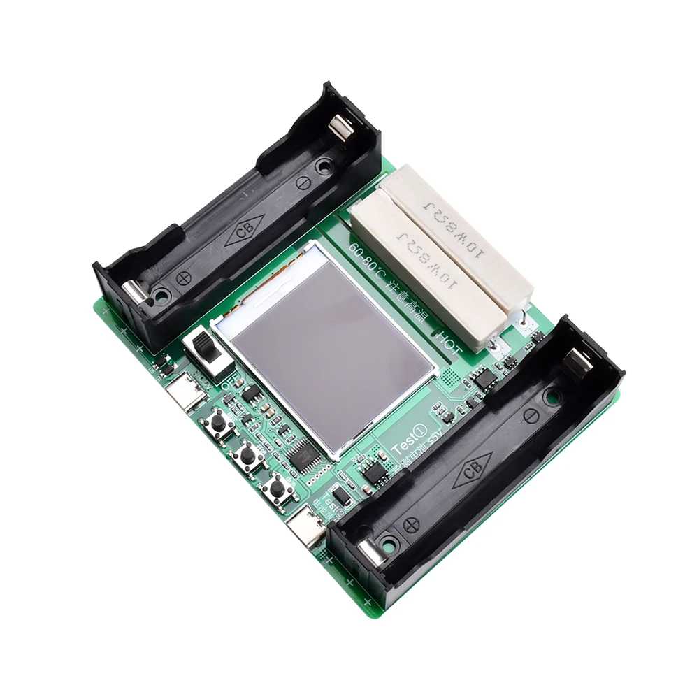 SAMIROB 18650 Typ-C LCD-Display, Batteriekapazitätstester, MAh MWh Lithiumbatterie, digitales Batterieleistungsdetektormodul – Detail 7