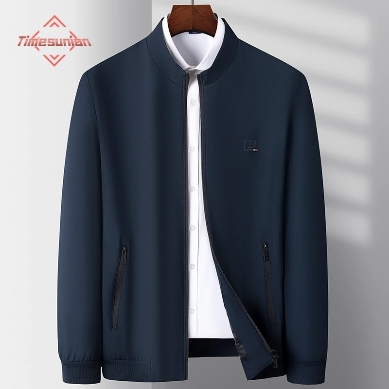 

Fashion City Business Casual Thin Jackets for Men 2023 Spring Autumn Jackets Man Trendy Stand Collar Male Coat