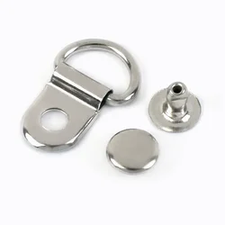 Premium Metal Buckle and D Ring Clasp Set for Bags and Luggage - DIY Hardware Accessory Kit (Silver)