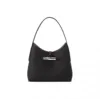 Longxiang's new bamboo bag French shoulder bag armpit bag casual handbag versatile tote bag solid color commuting bag 4