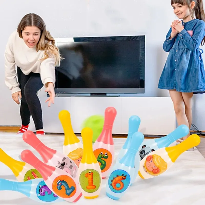 Children's Vitality Sports Bowling Leisure Indoor Sports Games Digital Bowling Kindergarten Children's Interactive Toys