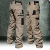 Men's Cargo Pants Multi Pockets Work Trousers Casual Tactical Pants Male Outwear Straight Autumn Winter Wear-resisting Trousers 2