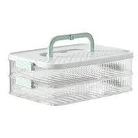 Cheese Container For Refrigerator Multi-layer Food Storage Boxes Removable Stackable Cheese Keeper Box Airtight Deli Holder 1