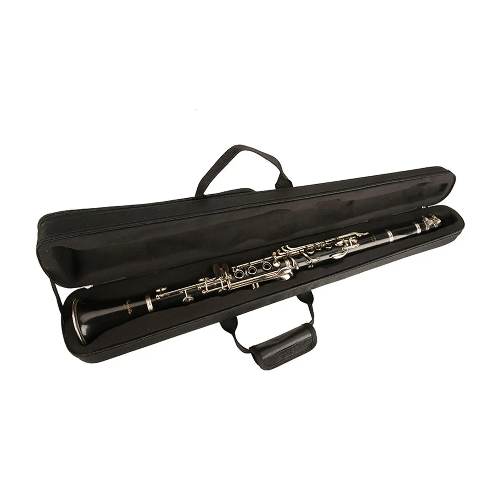 

BB Clarinet Case Music Instrument Accessory Prevent Scratching Clarinet Shoulder Bag Padded Handle Portable for Performance