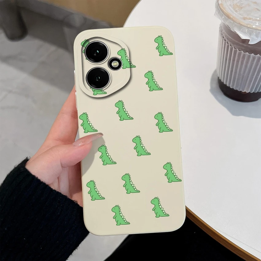 Astronaut-Themed Liquid Silicone Anti-Slip Phone Case