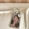 MINKYS New Arrival Cool Aluminium Alloy Metal Kpop Photocard Holder Bead Chain Photo Card Holder Kawaii School Stationery 4