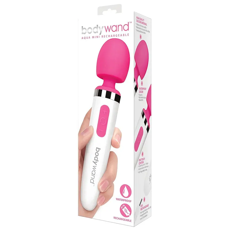 Body wand Aqua Mini USB Rechargeable Wand Massage Vibrator Waterproof multi-function