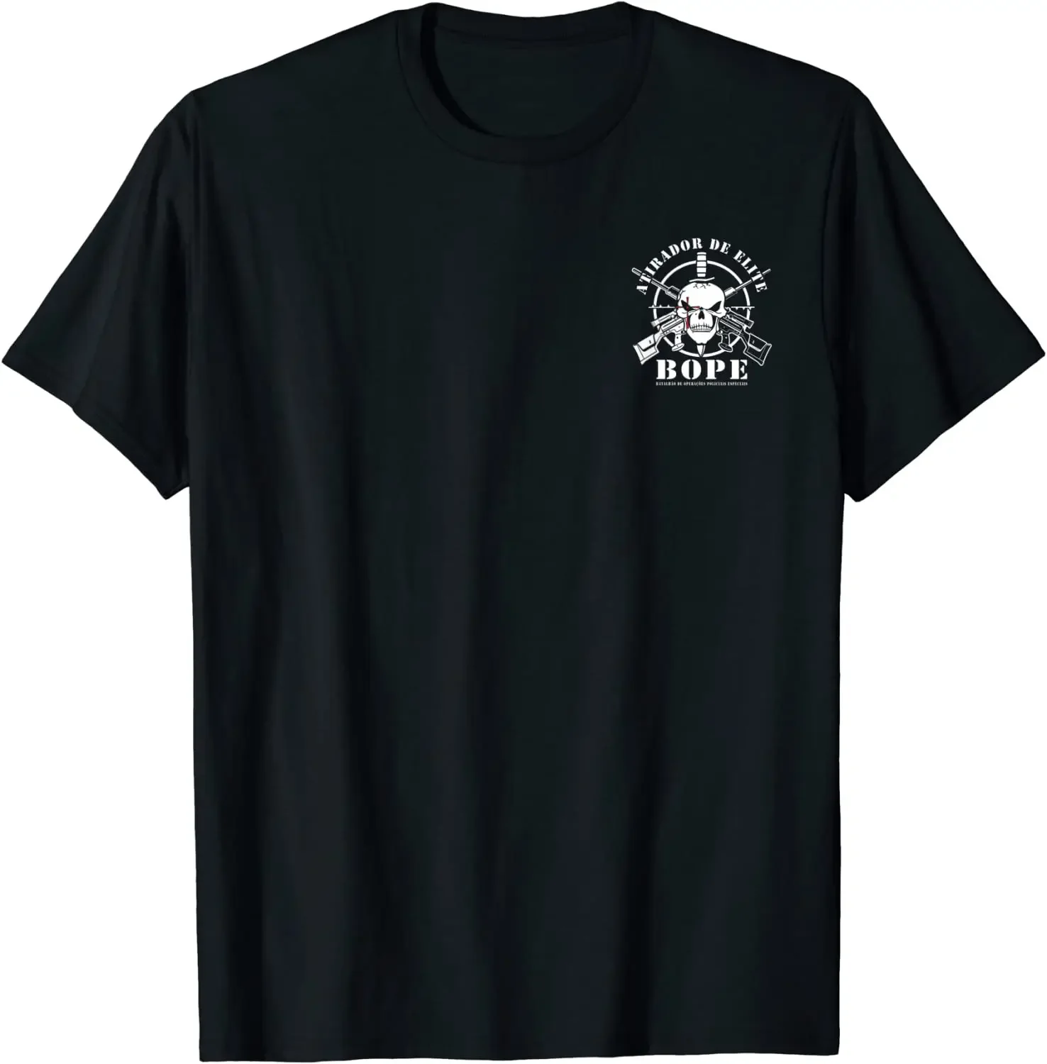 

BOPE Sniper Team Atirador De Elite Brazil Military Men T-Shirt Short Sleeve Casual Cotton O-Neck Summer Shirt