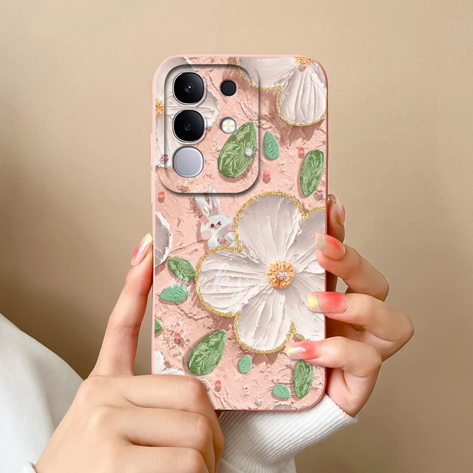 Cute Design Soft Liquid Silicone Shockproof Bumper Phone Case - Full Protection Cover