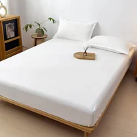 Waterproof Mattress Covers Fitted Sheets Bed Bedspreads Fabric Thick Mattress Protector for Single Double King Queen Size Beds 5