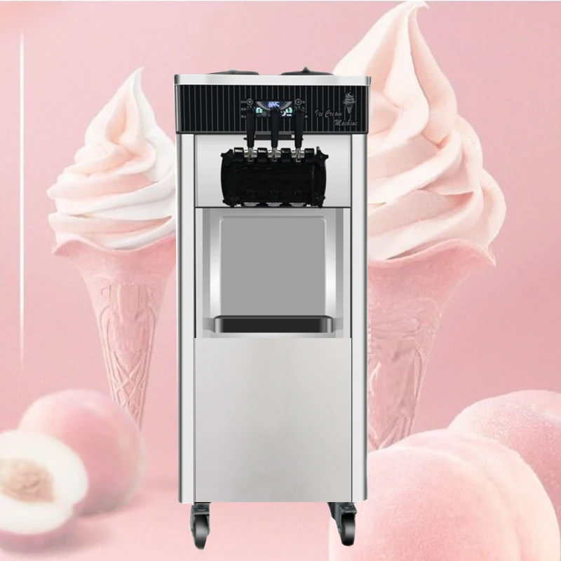 

Soft ice cream machine 3 mixed flavors ice cream machine 20-28L/H Ice Cream Maker Commercial Sorbet Sweet Cones Ice Cream