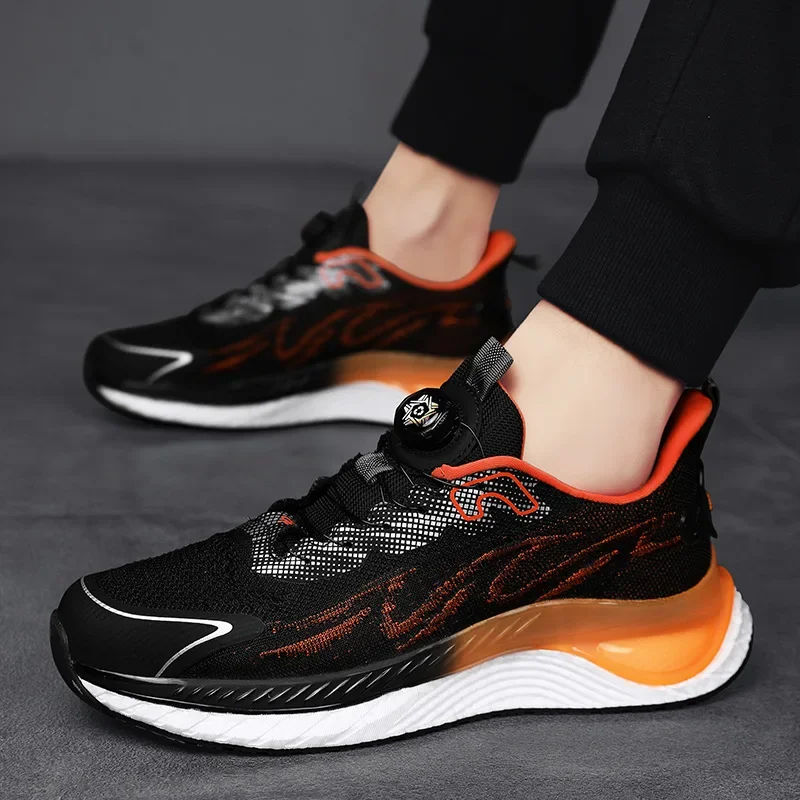 

Tide shoes for men and women couples models mesh breathable flying woven sports shoes spring and summer popcorn running shoes