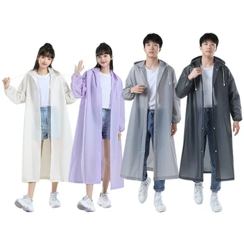 Outdoor Waterproof Adult Long Raincoats EVA Rain Coat for Men Women Camping Equipment Rainproof Motorcycle Hiking Raincoats 2