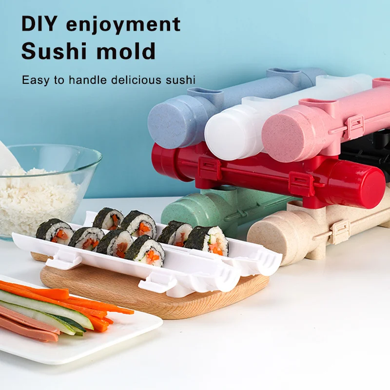 

Quick Sushi Maker Roller Rice Mold Vegetable Meat Rolling Gadgets Diy Sushi Device Making Machine Kitchen Ware Tools