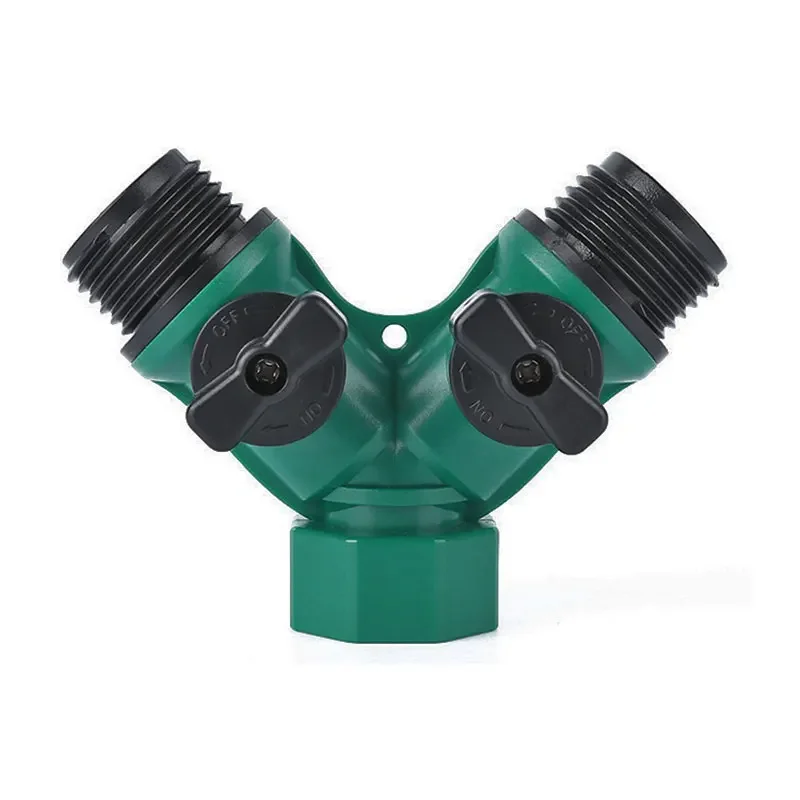 Garden Hose Splitter with Faucet Watering Shut Off for Landscaping