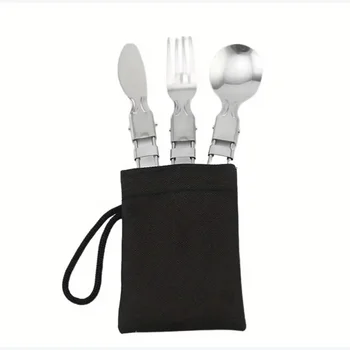 Portable Stainless Steel Camping Cutlery Set 1