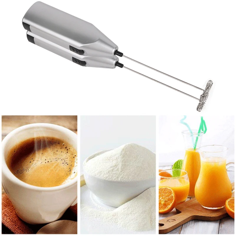 Electric Mini Milk Frother Foamer Coffee Whisk Mixer Blender Handle Wireless Egg Beater Stirrer Cappuccino Maker Milk Frother Egg Beater Electric Milk Frother Cooking Home