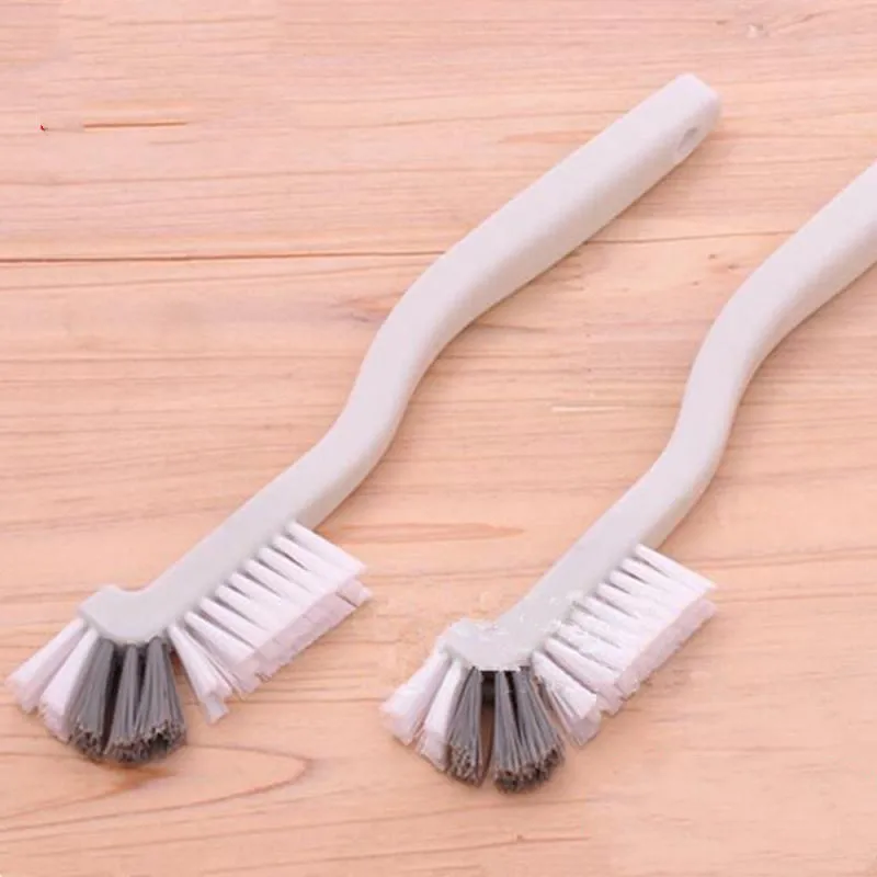 

Hot Kitchen Cleaning Brush Bathroom Cleaning Accessories Portable Brush Corner Brush 1Pcs Bending Handle Scrubber Curved