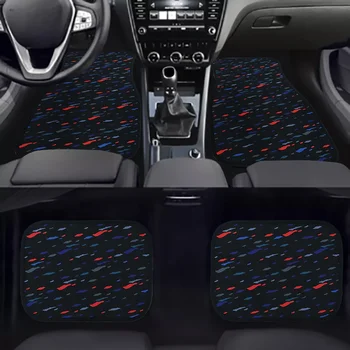 Nuovo JDM Tappetini per auto Pad Protector 4 pezzi Auto Coriandoli Tappeto in tessuto Peluche Tappeto Tappetini antiscivolo per Car Styling