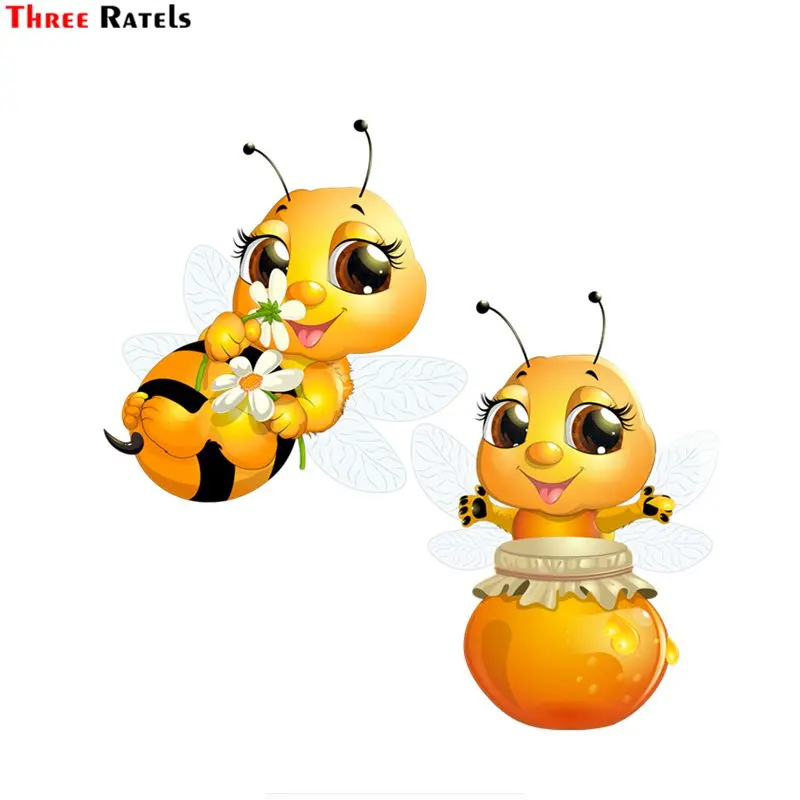 

Три Ratels FTC-667 # Мультфильм красивый милый медовый пчела стена спальня компьютер украшение