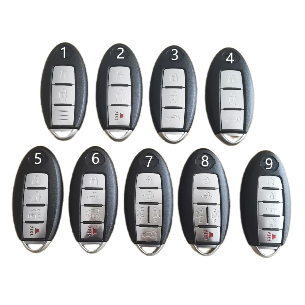 

10pcs/lot New Smart Remote Key Shell Case 2 3 4 5 Buttons for Nissan Rogue Teana Sentra Versa ALTIMA MAXIMA Sunny Keyless Entry