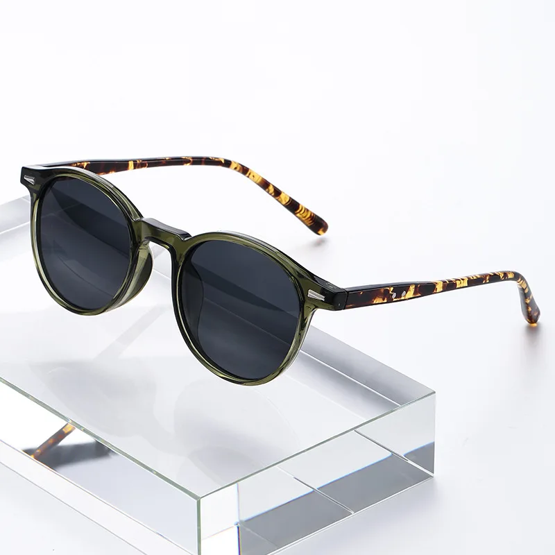 Neue Vintage Runde Sonnenbrille für Damen und Herren Marken-Kreisförmige Sonnenbrillen Ovale Brillen für Männer und Frauen