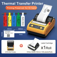 DETONGER DT5150  MiNi Portable Smart Thermal Ribbon Printer Wireless BT Barcode QR Code Cable Sticker Marker Android / iOS 6