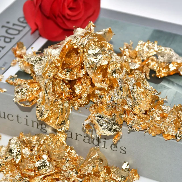 3g Luxus glänzende Goldfolie Harz Epoxy Kerze Form Füllungen