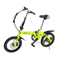 Vélo pliable, roue 16" x 2,12 Cm, transmission à 7 vitesses, vitesse réglable et variable 3