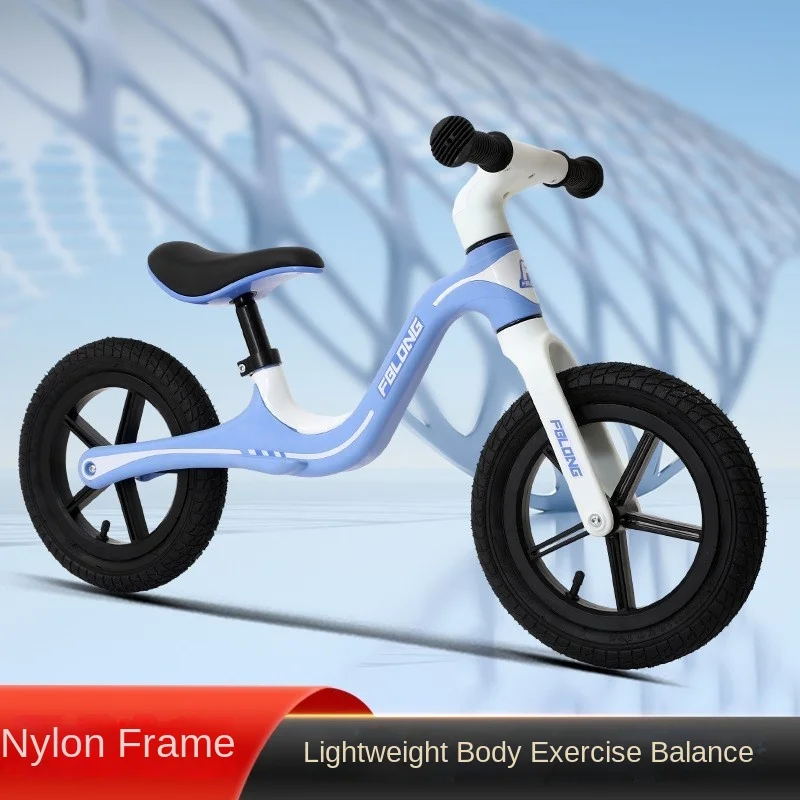 Cooya Store Children's Balance Bike 14 inch Non Pedal Bike 2-in-1 Sliding Scooter 1-3 Year Old Baby Walker Lightweight Body