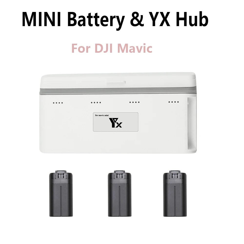 Batteria originale DJI Mavic Mini Drone 30 minuti tempo di volo/YX Hub di  ricarica batteria a due vie per accessori DJI Mavic Drone|Drone Batterys| -  AliExpress