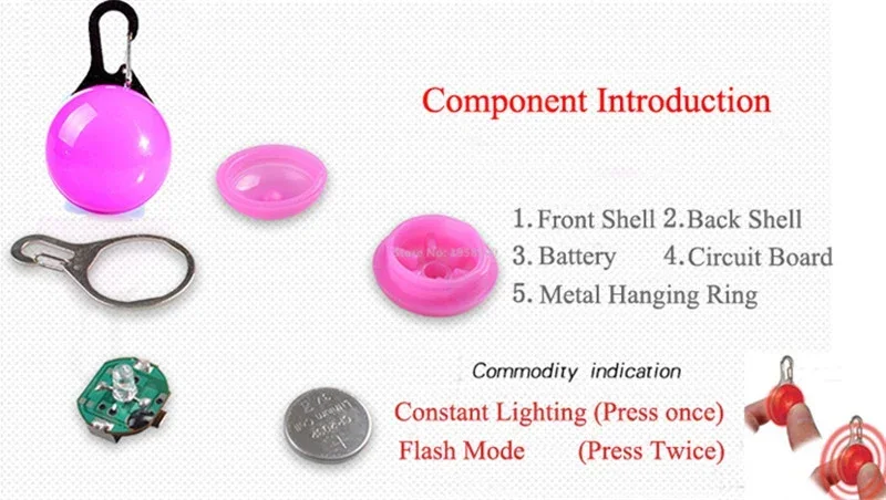 Flashing LED Safety Pendant 5