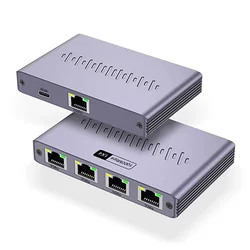High - Speed Gigabit Ethernet Splitter - 1000Mbps RJ45 LAN Network Extender (1to 4 Network Splitt)